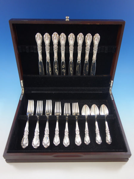 Prince Eugene by Alvin Sterling Silver Flatware Set for 8 Service 32 pieces