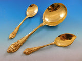 Sir Christopher Gold by Wallace Sterling Silver Flatware Set Vermeil 188 pcs Din