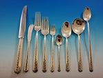 Rambler Rose by Towle Sterling Silver Flatware Set for 12 Service 124 pieces