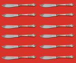 American Victorian by Lunt Sterling Silver Fish Knife Custom Set 12 pcs 8 1/4"