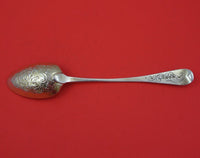 Robert Peppin English Georgian Sterling Silver Serving Spoon 9" Chased c. 1817