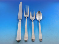 Oak Leaf by Old Newbury Crafters Sterling Silver Flatware Set 74 Pieces Dinner