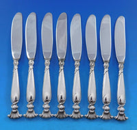 Romance of the Sea by Wallace Sterling Silver Butter Spreader HH Mod Set 8 pcs