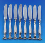 Romance of the Sea by Wallace Sterling Silver Butter Spreader HH Mod Set 8 pcs