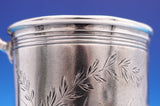 Gorham Sterling Silver Baby Cup #3721 Bright-Cut with Flowers Leaves (#9083)