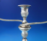 Gadroon by Unknown Silver on Copper Candelabra Three-Light 15" (#6051)