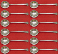 Chippendale by Towle Sterling Silver Cream Soup Spoon Set 12 pieces 6 1/2"