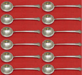 Chippendale by Towle Sterling Silver Cream Soup Spoon Set 12 pieces 6 1/2"