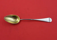 Russian Sterling Silver Teaspoon mark 84=.875 GW frosted brite-cut  6 1/8"