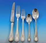 Victorian Bead by Carrs UK Sterling Silver Flatware Set Service 47 pieces Dinner