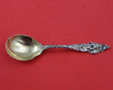Les Six Fleurs by Reed and Barton Sterling Silver Sugar Spoon Gold Washed 6"