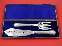 Crystal Palace by Sheffield English Silverplate Fish Serving Set 2pc BC in Box