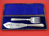 Crystal Palace by Sheffield English Silverplate Fish Serving Set 2pc BC in Box