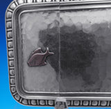 Mixed Metals by Whiting Card Case Hammered Applied Figural Japanese Boat (#8940)