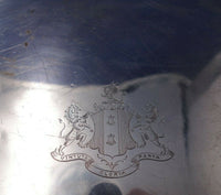 Gadroon by Unknown English Silverplate Serving Tray with Lion Crest 21" (#5935)