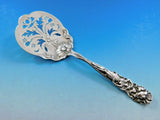 Raphael by Alvin Sterling Silver Tomato Server Pierced with Poppy Flower 8 1/4"