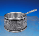 Repousse by Kirk Sterling Silver Salt Dip and Salt Spoon Set 2pc #59A (#8954)