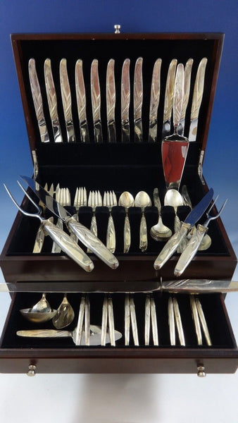 Southwind by Towle Sterling Silver Flatware Set For 12 Service 85 Pieces