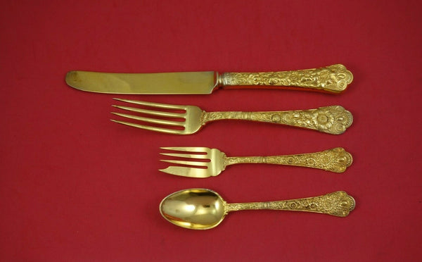 Cluny Vermeil by Gorham Sterling Silver Dinner Size Place Setting(s) 4pc