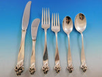 Orchid Elegance by Wallace Sterling Silver Flatware Set for 8 Service 54 Pieces