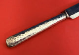 Antique Hammered by Gorham Sterling Silver Dinner Knife Blunt SP Large 10 1/2"
