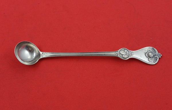 Strawberry by Durgin Coin Silver Mustard Ladle 5 3/8"