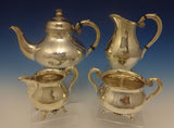 Grape by Grann and Laglye Danish Sterling Silver Tea Set 4pc (#0407) Beautiful!