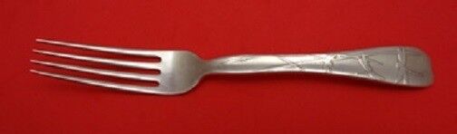 Lap Over Edge Acid Etched By Tiffany Sterling Regular Fork BC Dragonflies 7 1/4"