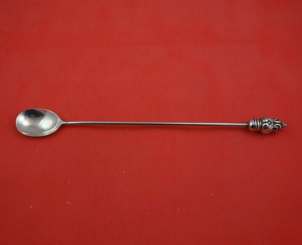 Royal Danish by International Sterling Silver Martini Spoon w/ HH Acorn 10 1/2"