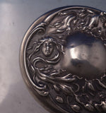 Art Nouveau Sterling Silver and Cut Crystal Dresser Jar Circa 1900 (#7247)