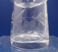 Repousse by Kirk Sterling Silver and Engraved Glass Jam Jar w/Grapes #17 (#7653)