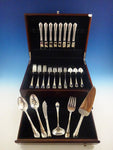 Modern Victorian by Lunt Sterling Silver Flatware Set For 8 Service 46 Pieces