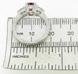 Platinum 1.10 Carat Ruby Ring with GIA Report Jewelry Size 4.5 (#J4501)