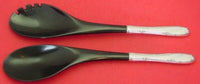 Madeira by Towle Sterling Silver Salad Serving Set w/Black Plastic 12"