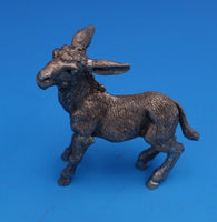 Buccellati Italian Sterling Silver Donkey Figurine 2 1/4" x 2 1/2" (#0312)