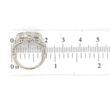 10k Gold Art Deco Genuine Natural Emerald and Diamond Filigree Ring (#J5523)