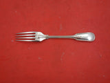 Fiddle Thread by James Robinson Sterling Silver Luncheon Fork turned up 7"