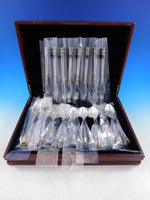 Aegean Weave Gold by Wallace Sterling Silver Flatware Set 8 Service 40 pcs New