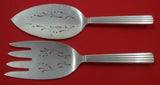 Bernadotte by Georg Jensen Sterling Silver Fish Serving Set 2pc Pierced Original