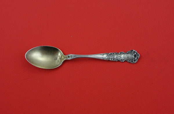 Pansy By International Sterling Silver Demitasse Spoon GW  4 1/2"