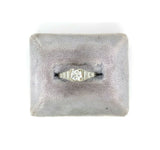 Vintage 14k Gold 1/2 Carat Genuine Natural Diamond Engagement Ring (#J5356)