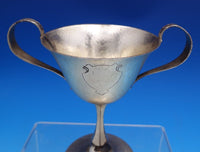 Mount Vernon Sterling Silver Trophy Cup with Handles Hammered #R34 (#8171)