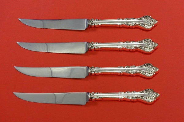 Silver Masterpiece by International Sterling Silver Steak Knife Set 4pc Custom