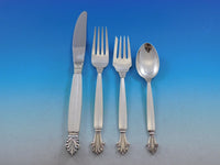 Acanthus by Georg Jensen Sterling Silver Flatware Set 12 Service 104 pcs Dinner