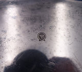 Ellis Barker English Silverplate Serving Tray w/Floral Wreath 3/4" x 12" (#7625)