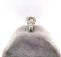 14k White Gold Filigree 3/4 Carat Genuine Natural Diamond Ring (#J5421)