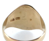 14k Yellow Gold Men's Genuine Natural Lapis Ring Size 11.25 Jewelry (#J7065)