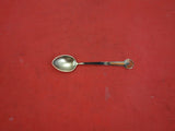 Norwegian Sterling Silver Demitasse Spoon set of 3 vermeil  3 7/8"