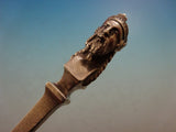 Bust by Gorham Sterling Silver Berry Spoon Gold Washed 3D Figural 8 5/8"