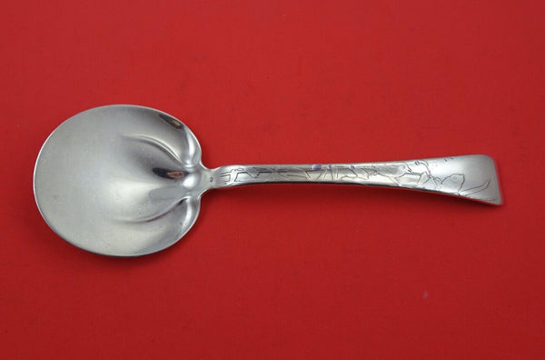 Lap Over Edge Acid Etched by Tiffany and Co Sterling Silver Waffle Server 8 3/4"